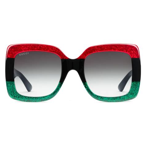 cheap red black green gucci shades|hottest Gucci sunglasses.